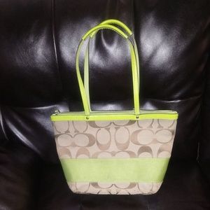 Coach jacquard classic handbags